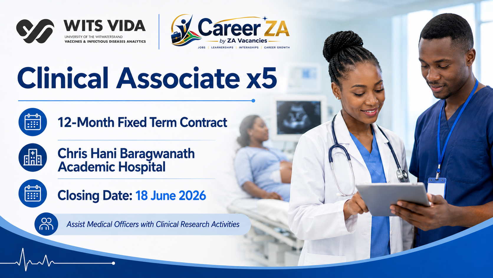 Clinical Associate x5 vacancies at Chris Hani Baragwanath