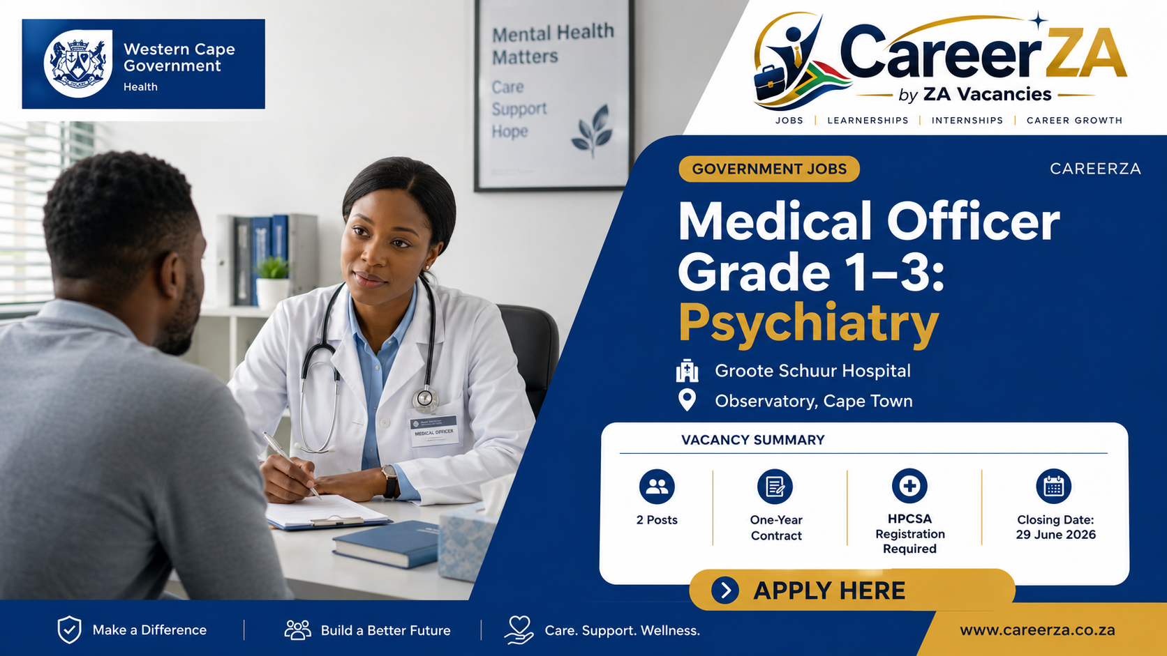 Medical Officer Psychiatry vacancy