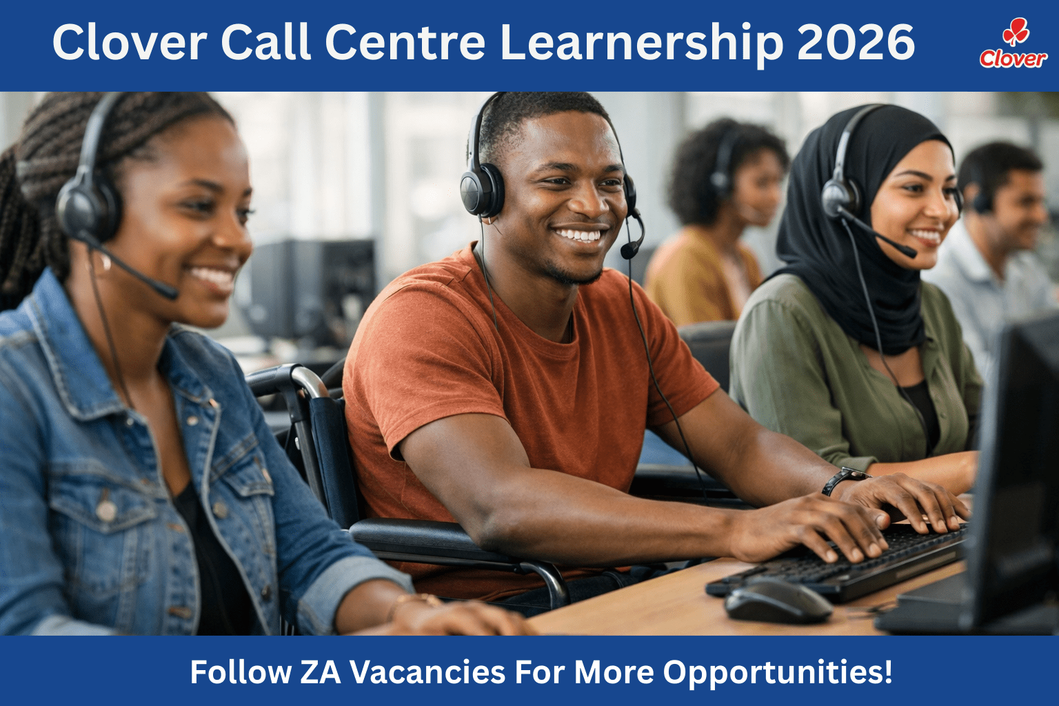 Exciting Clover Call Centre Learnership 2026 – Grade 12 Applicants Wanted in Gauteng