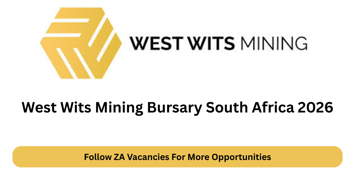 West Wits Mining Bursary South Africa 2026