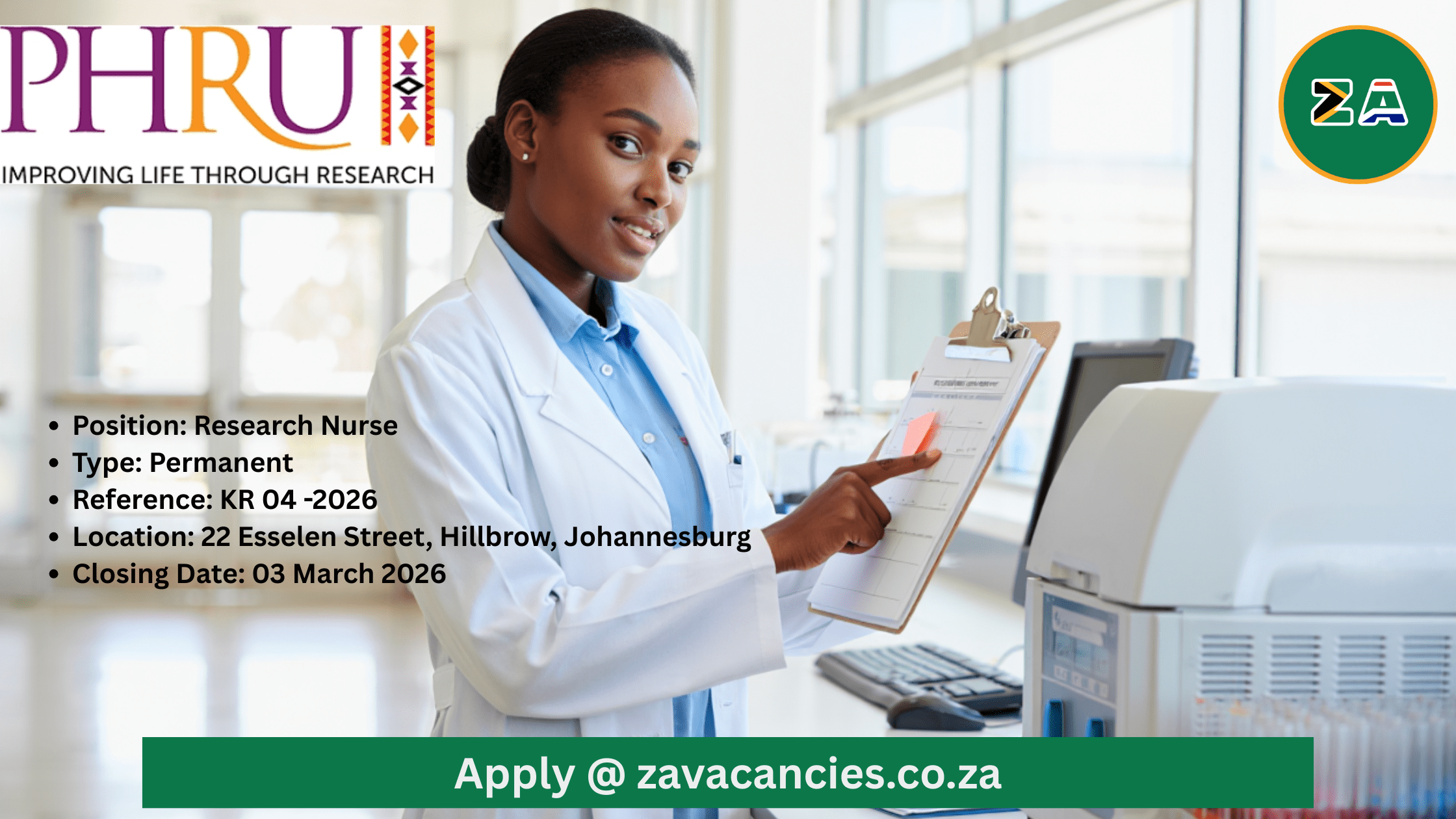 Research Nurse Wits RHI conducting HIV clinical assessment in Hillbrow Johannesburg research facility