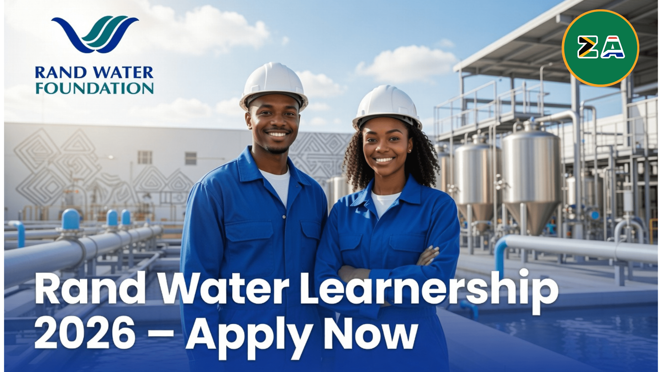 Rand Water Learnership 2026 in Gauteng for unemployed youth applying for skills development and training