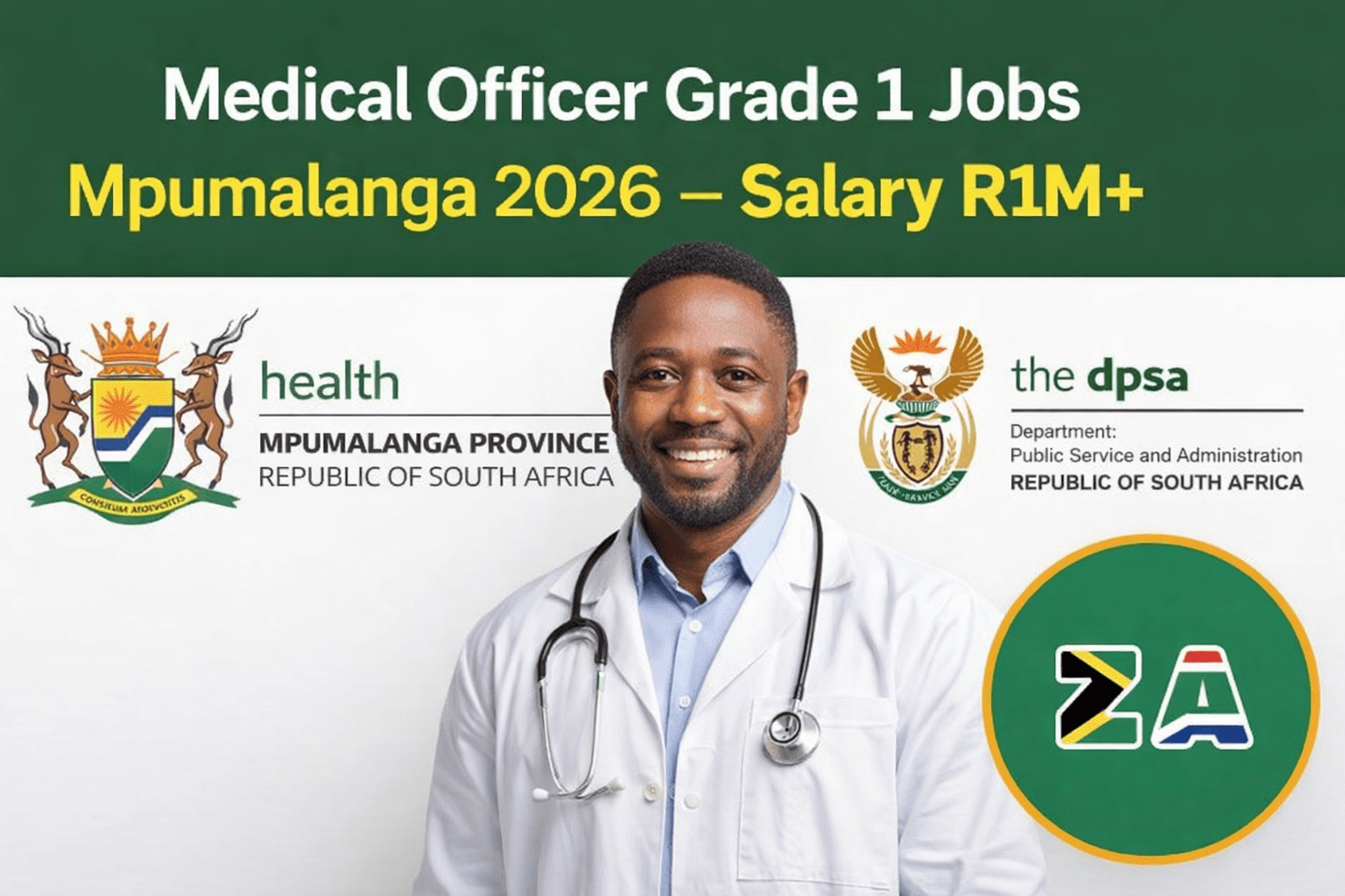 Medical Officer Grade 1 Mpumalanga Department of Health 2026