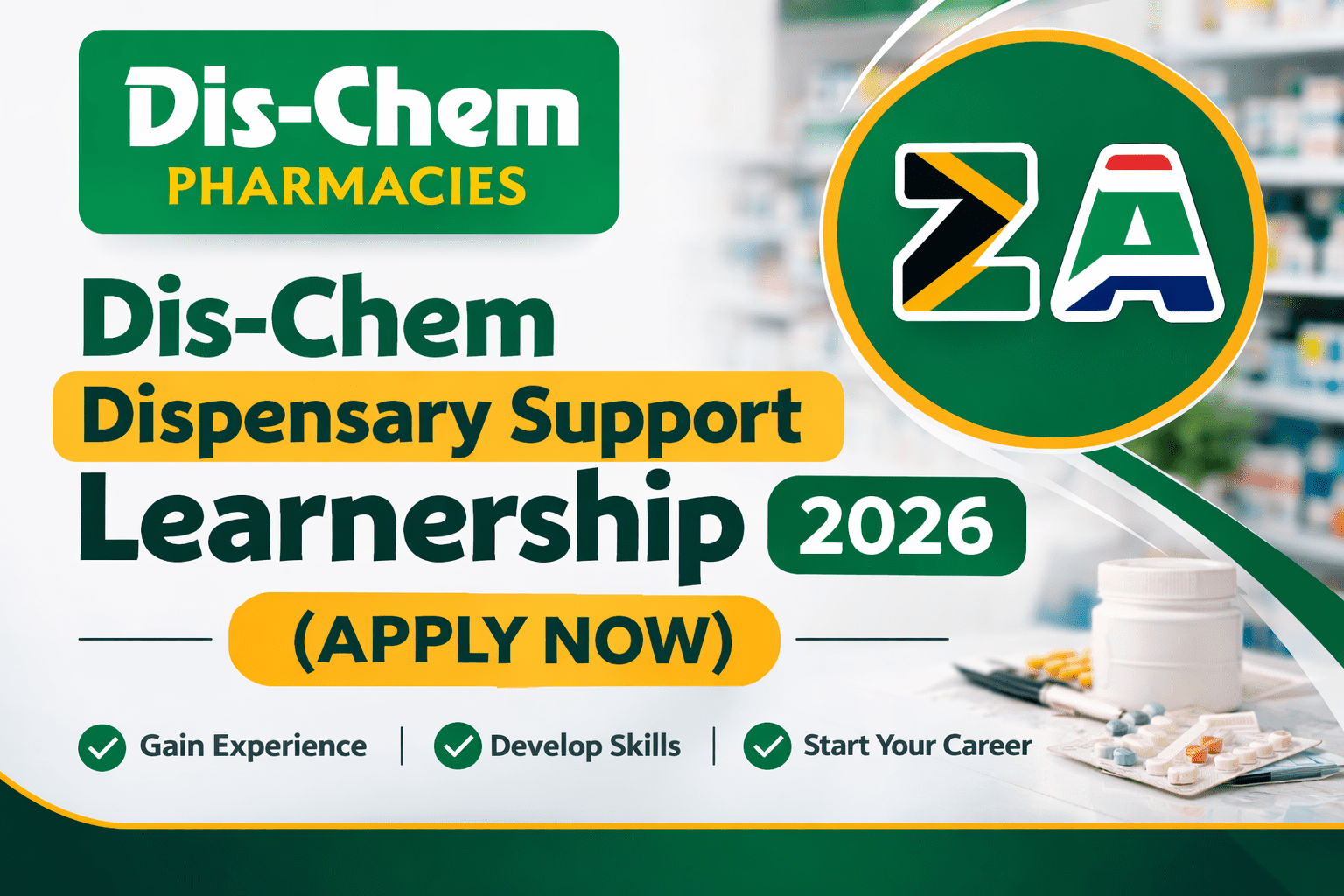 Dis-Chem Dispensary Support Learnership 2026