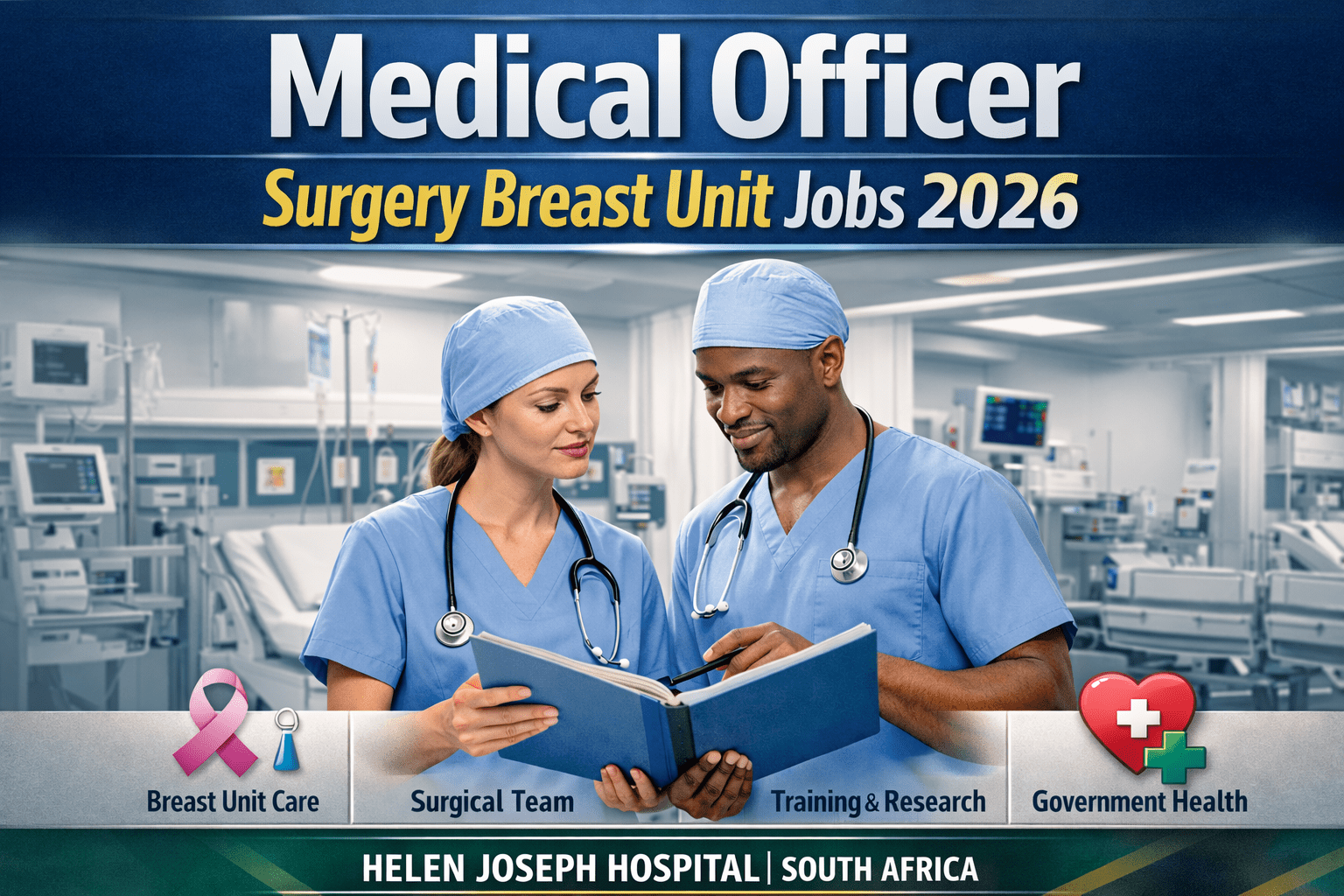 Medical Officer Grade 1 Surgery Breast Unit Jobs 2026 Helen Joseph Tertiary Hospital Gauteng