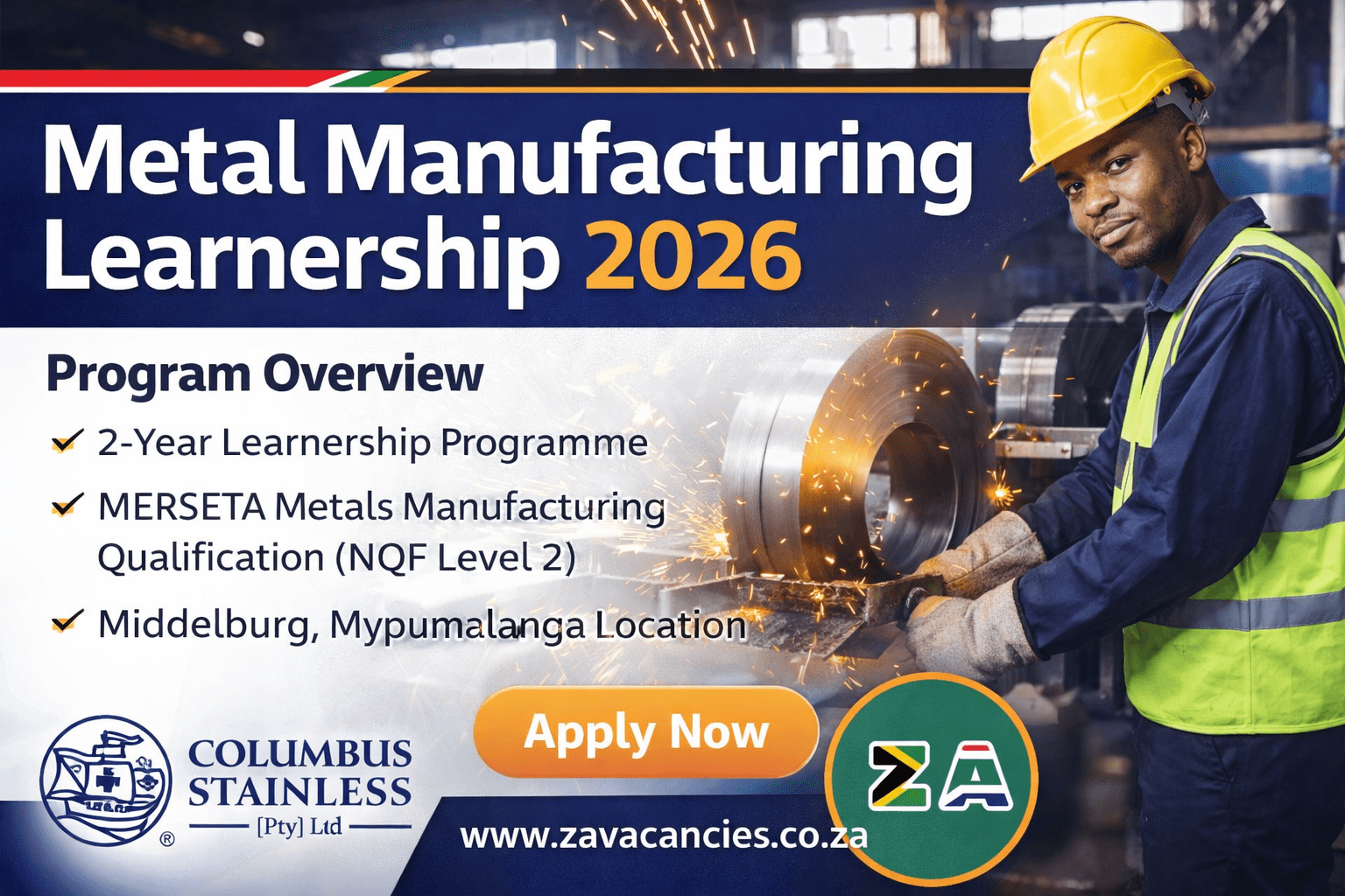Metal Manufacturing Learnership Middelburg 2026