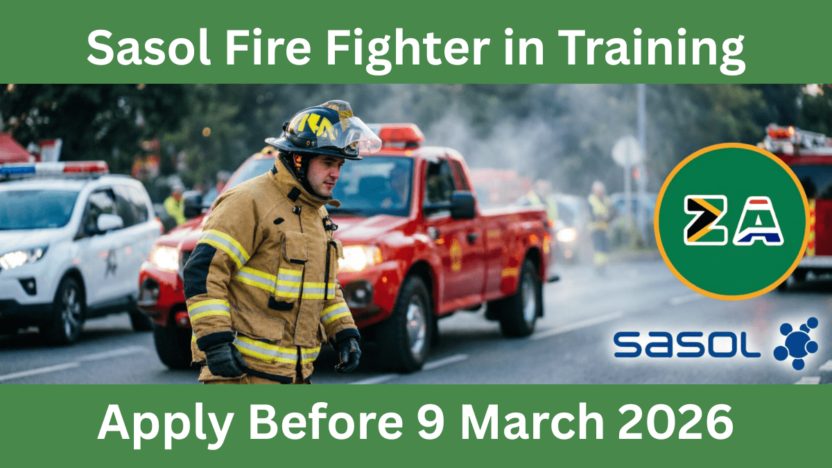 Sasol Fire Fighter in Training job overview at Secunda Mpumalanga
