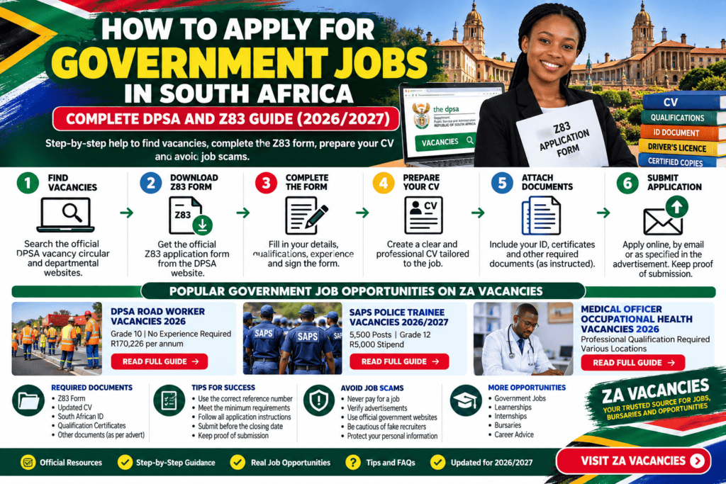 South Africa Government Jobs Application Guide